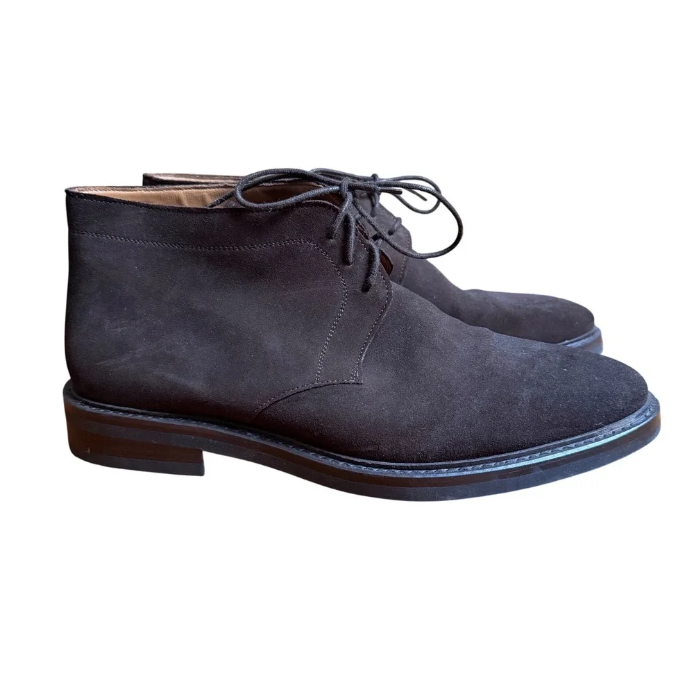 Jack Erwin Mens Dark Brown Suede Chukka Boots Made in Spain Size‎ 11 2072